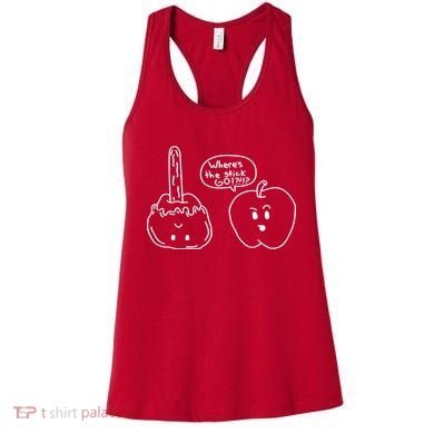 Wheres the Stick Go? Caramel Apple Women's Tank Top
