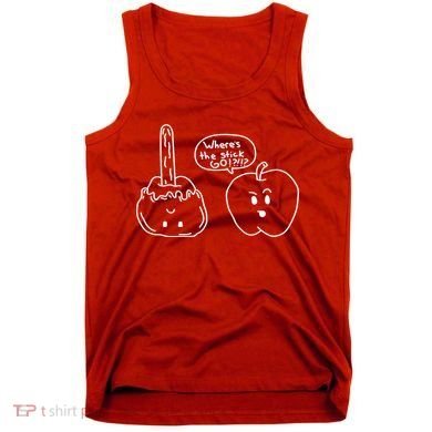 Wheres the Stick Go? Caramel Apple Tank Top
