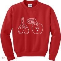 Wheres the Stick Go? Caramel Apple Kids Sweatshirt thumb 0