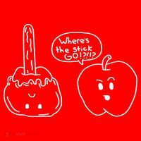 Wheres the Stick Go? Caramel Apple Kids Sweatshirt thumb 2