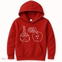 Wheres the Stick Go? Caramel Apple Kids Hoodie thumb 0