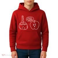 Wheres the Stick Go? Caramel Apple Kids Hoodie thumb 4