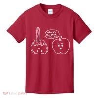 Wheres the Stick Go? Caramel Apple Kids T-Shirt thumb 0