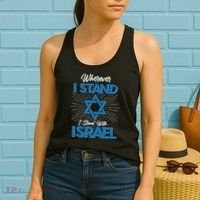 Wherever I Stand I Stand With Israel Women's Tank Top thumb 2