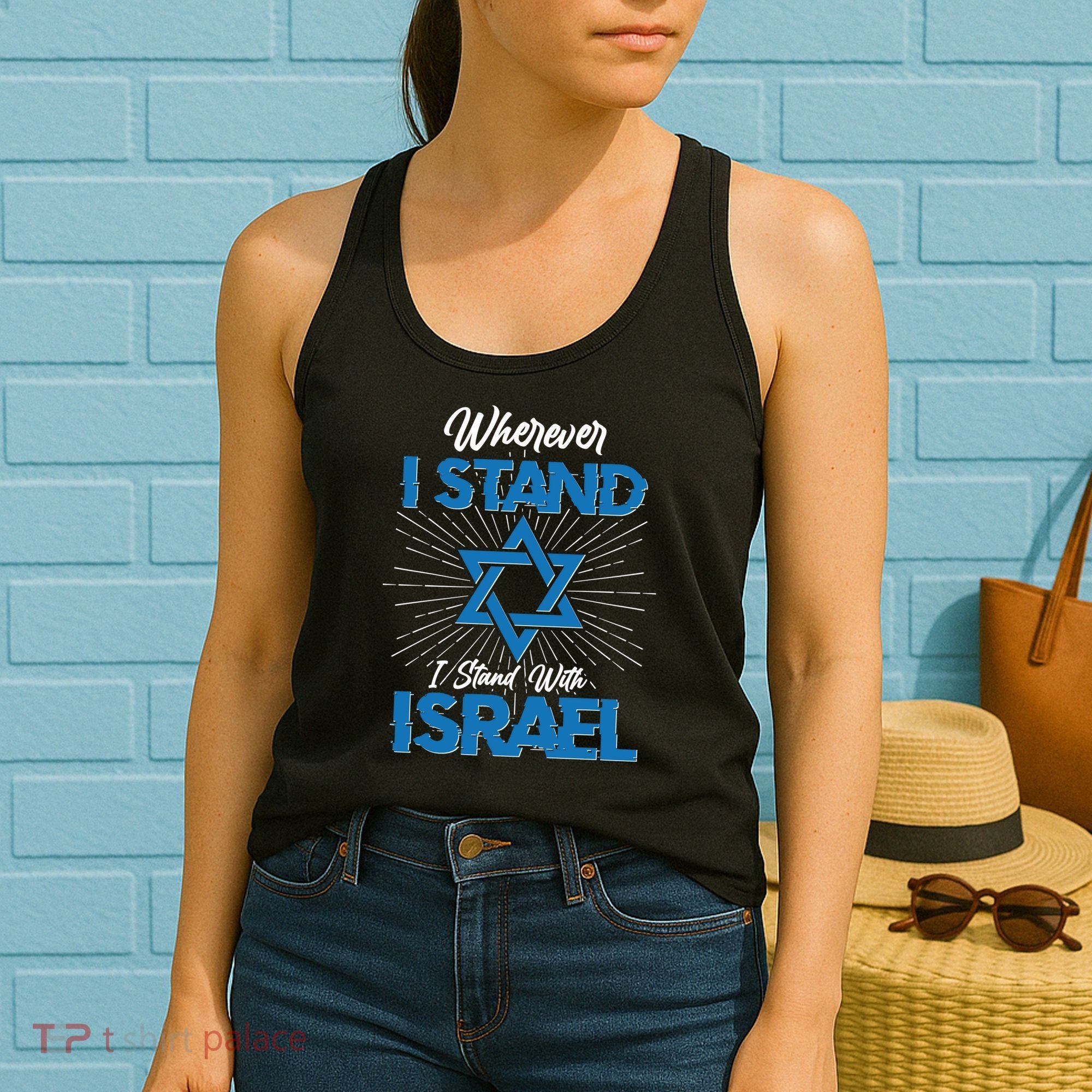 Wherever I Stand I Stand With Israel Women's Tank Top