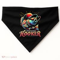 Weekend Hooker Funny Bass Fishing USA-Made Doggie Bandana thumb 0