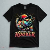 Weekend Hooker Funny Bass Fishing T-Shirt thumb 5
