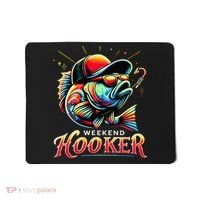 Weekend Hooker Funny Bass Fishing Mousepad thumb 0