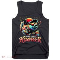 Weekend Hooker Funny Bass Fishing Tank Top thumb 0