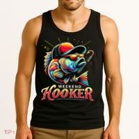 Weekend Hooker Funny Bass Fishing Tank Top thumb 3