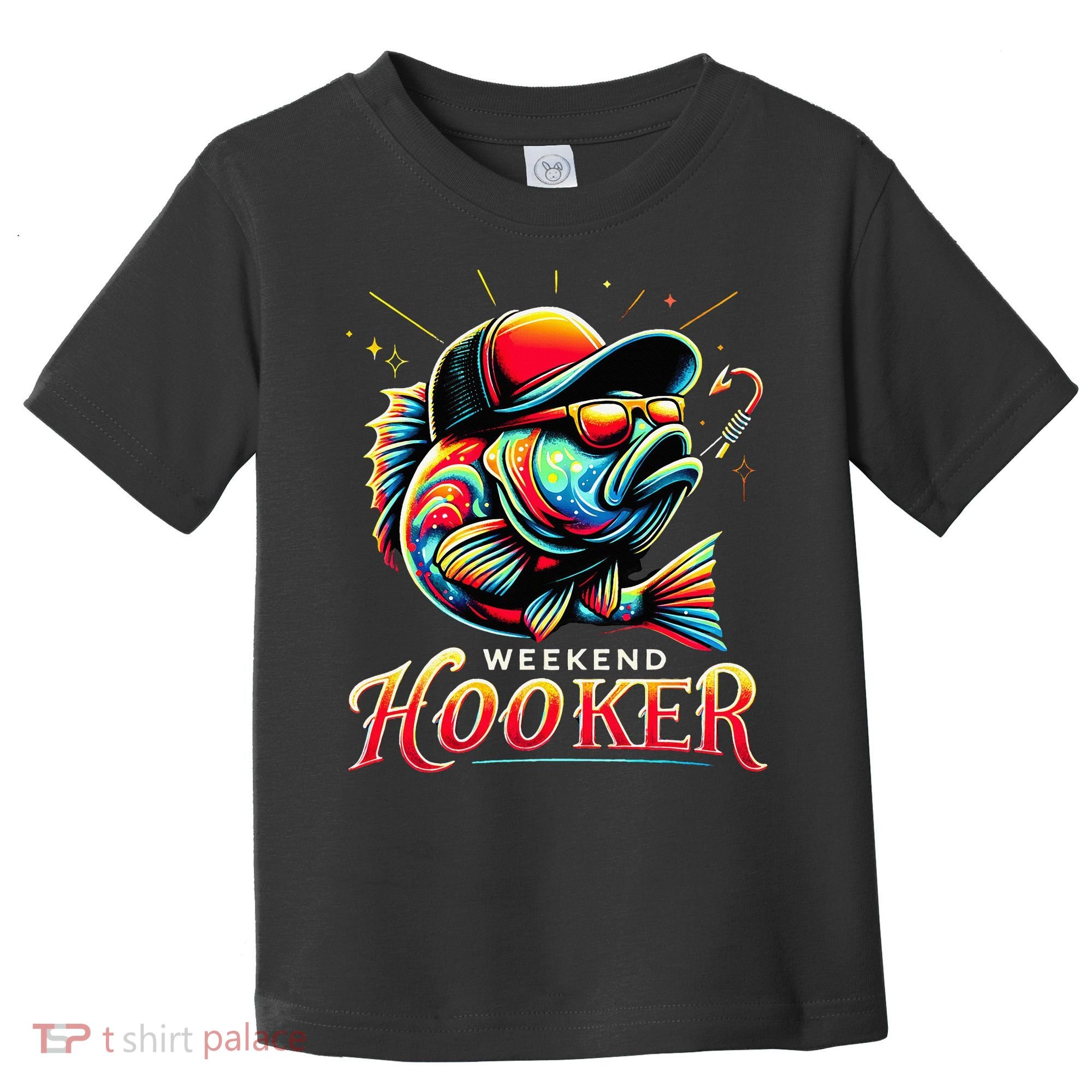 Weekend Hooker Funny Bass Fishing Toddler T-Shirt