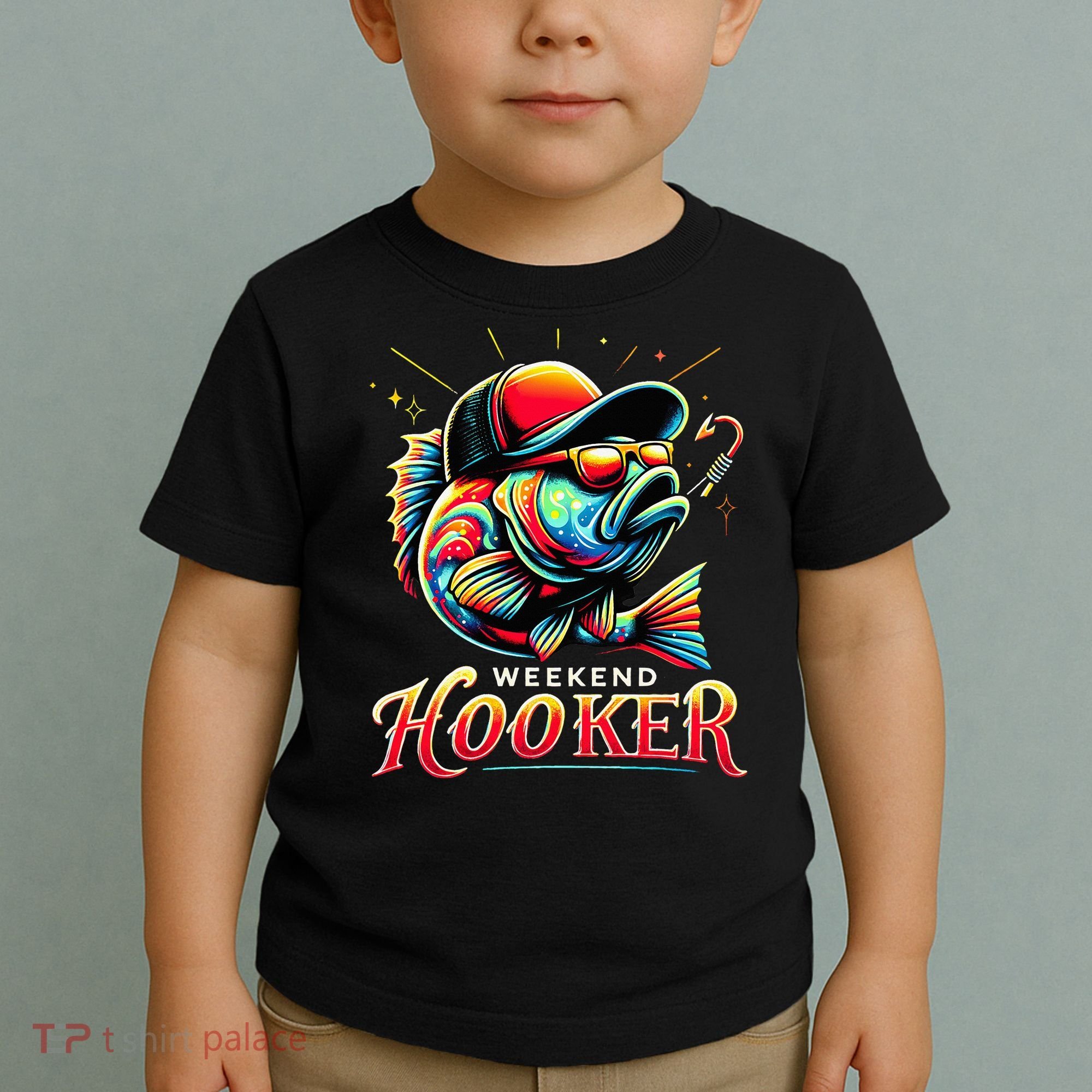 Weekend Hooker Funny Bass Fishing Toddler T-Shirt