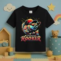Weekend Hooker Funny Bass Fishing Toddler T-Shirt thumb 3
