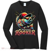 Weekend Hooker Funny Bass Fishing Women's Long Sleeve Shirt thumb 0