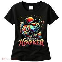 Weekend Hooker Funny Bass Fishing Women's T-Shirt thumb 0
