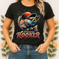 Weekend Hooker Funny Bass Fishing Women's T-Shirt thumb 2