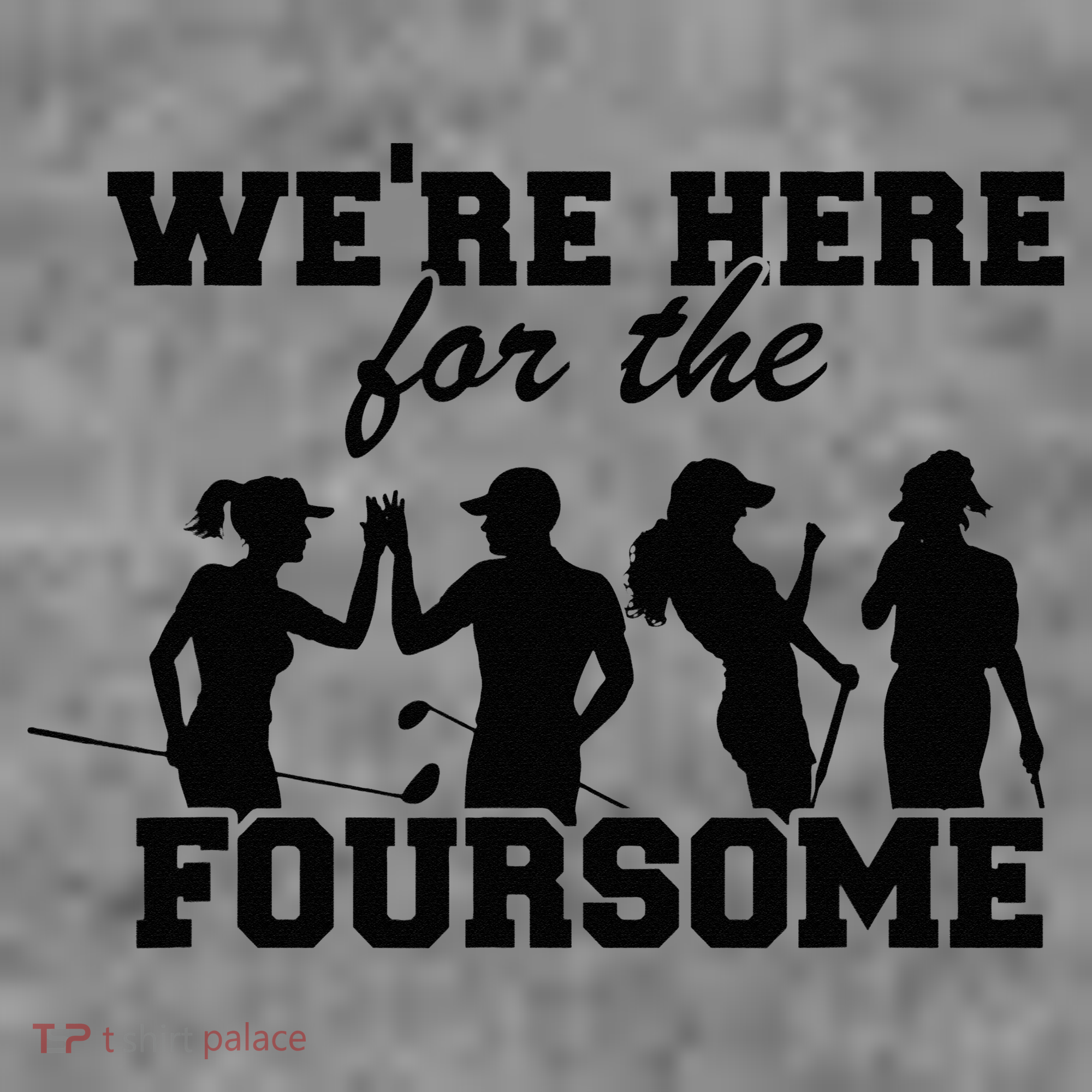 We're Here For The Foursome Funny Sarcasm Golf Lover Golfer Toddler Hoodie