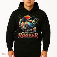 Weekend Hookerr Funny Fish Dad Love Fishing Father's Day Hoodie thumb 2