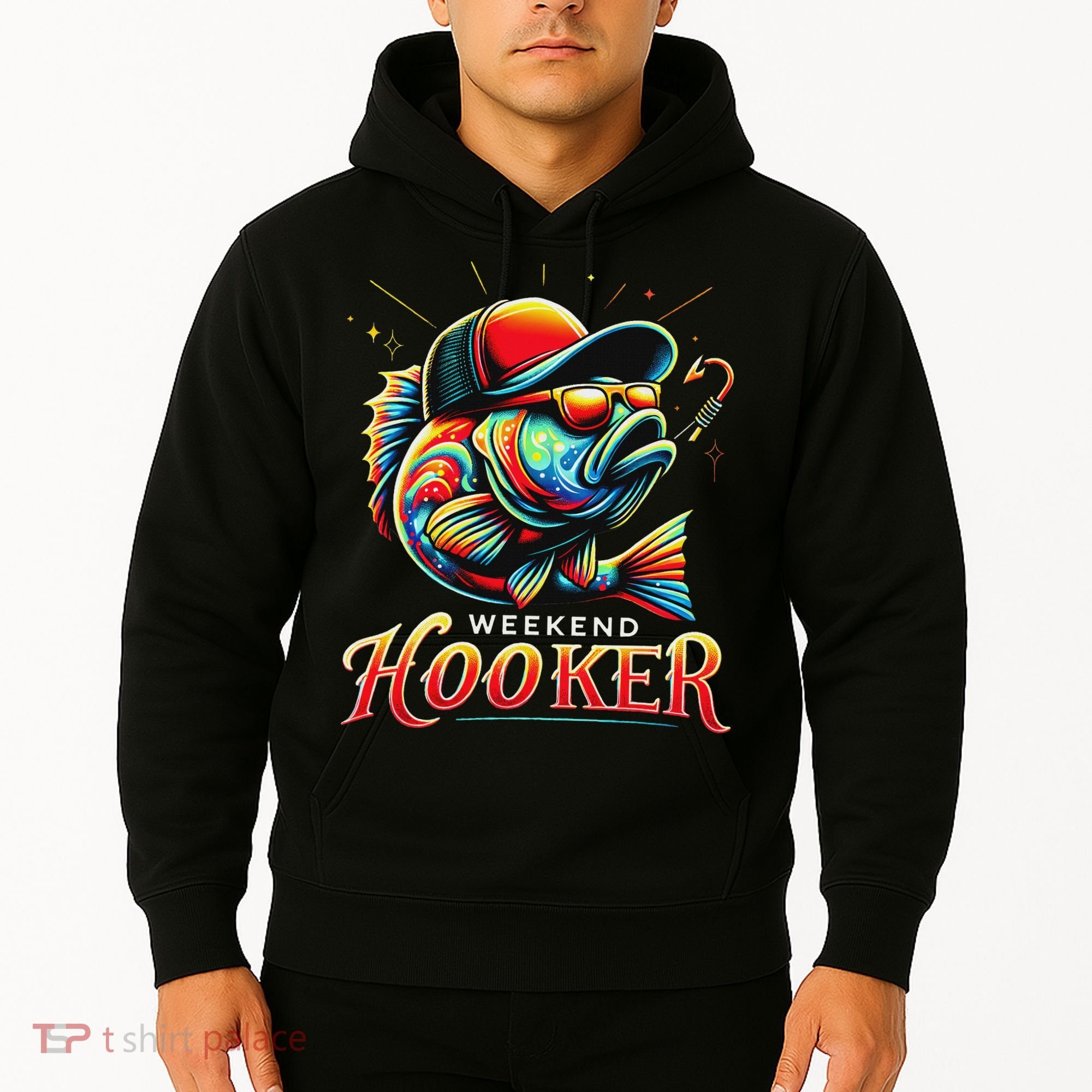 Weekend Hookerr Funny Fish Dad Love Fishing Father's Day Hoodie
