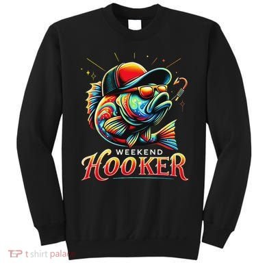 Weekend Hookerr Funny Fish Dad Love Fishing Father's Day Sweatshirt