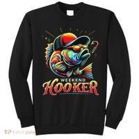 Weekend Hookerr Funny Fish Dad Love Fishing Father's Day Sweatshirt thumb 0