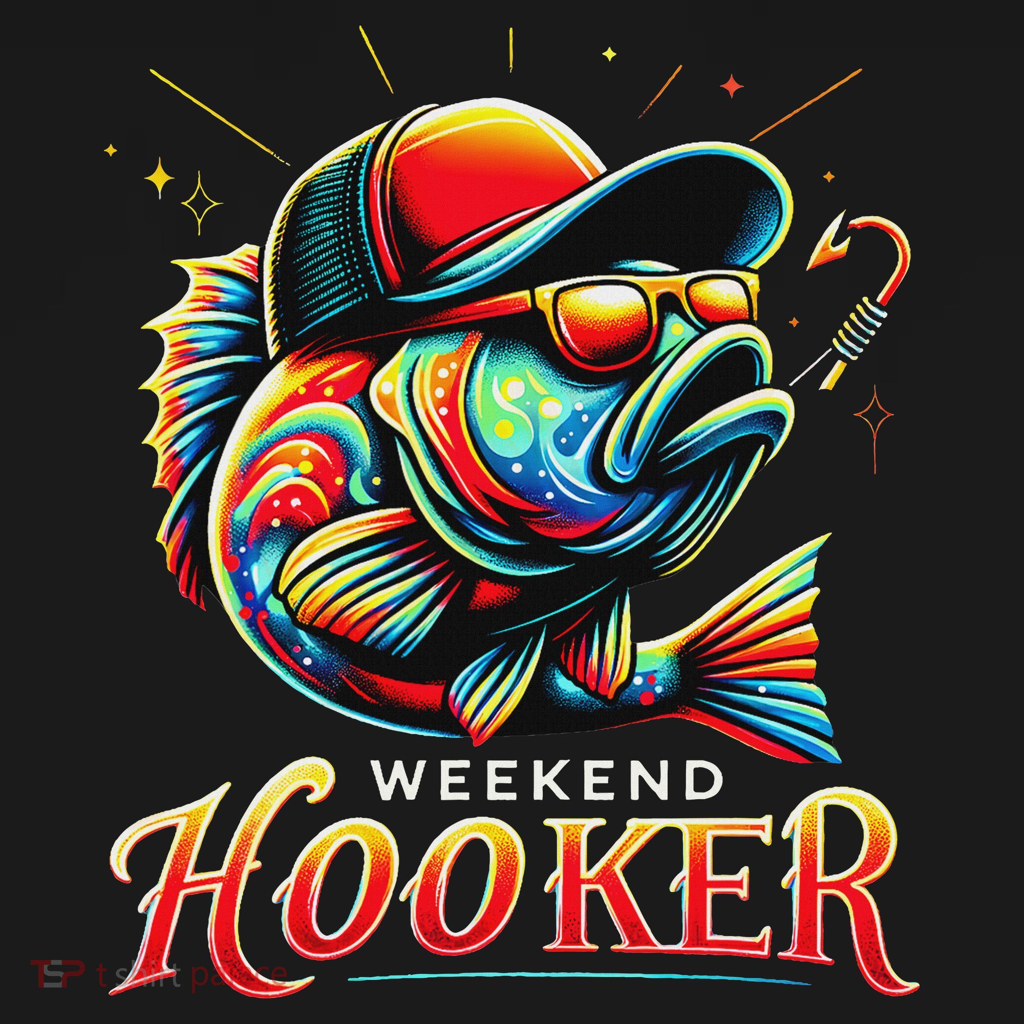 Weekend Hookerr Funny Fish Dad Love Fishing Father's Day Sweatshirt