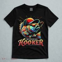Weekend Hookerr Funny Fish Dad Love Fishing Father's Day T-Shirt thumb 5
