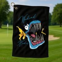 Weekend Hooker Fishing Golf Towel thumb 1