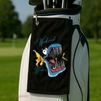 Weekend Hooker Fishing Golf Towel thumb 2