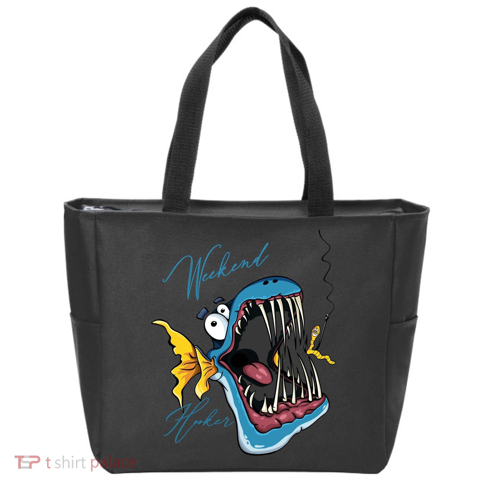 Weekend Hooker Fishing Tote Bag