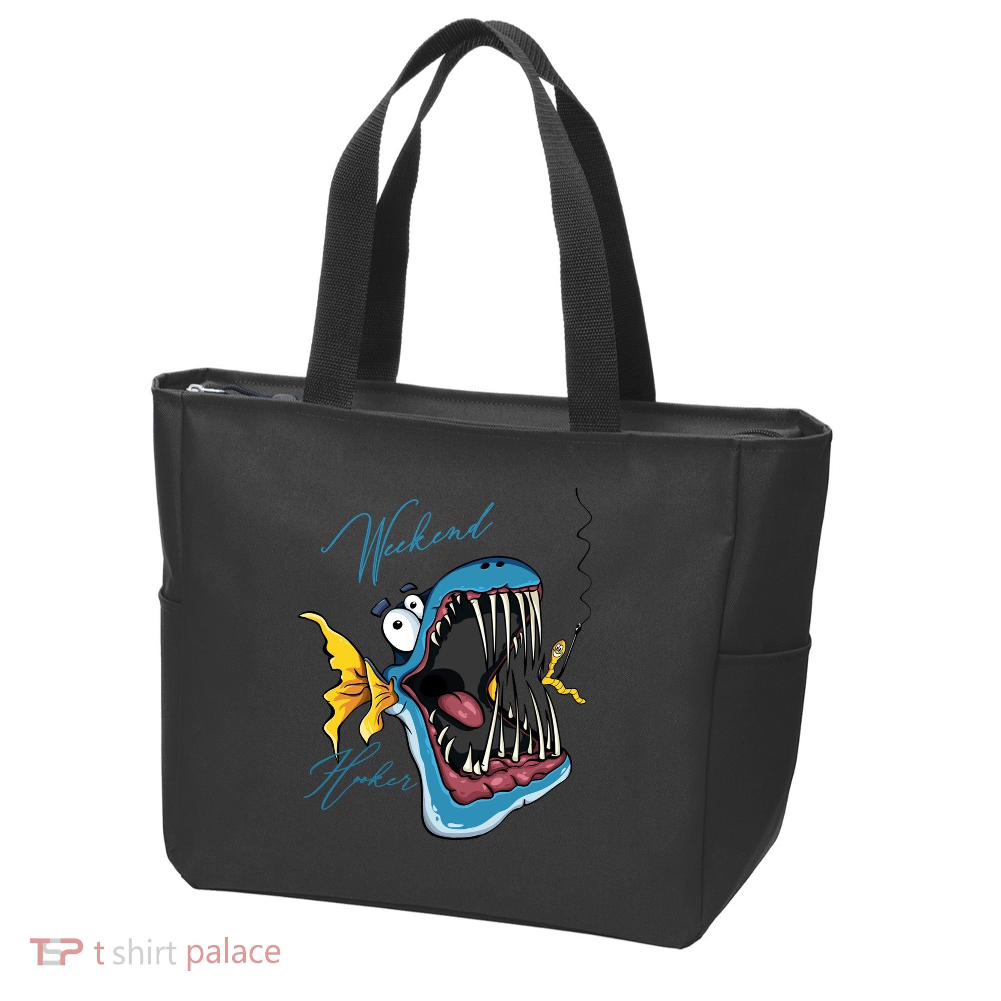 Weekend Hooker Fishing Tote Bag