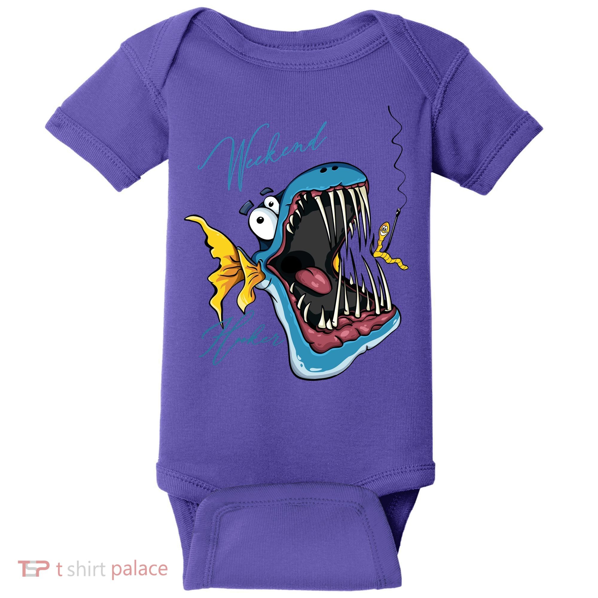 Weekend Hooker Fishing Baby Bodysuit