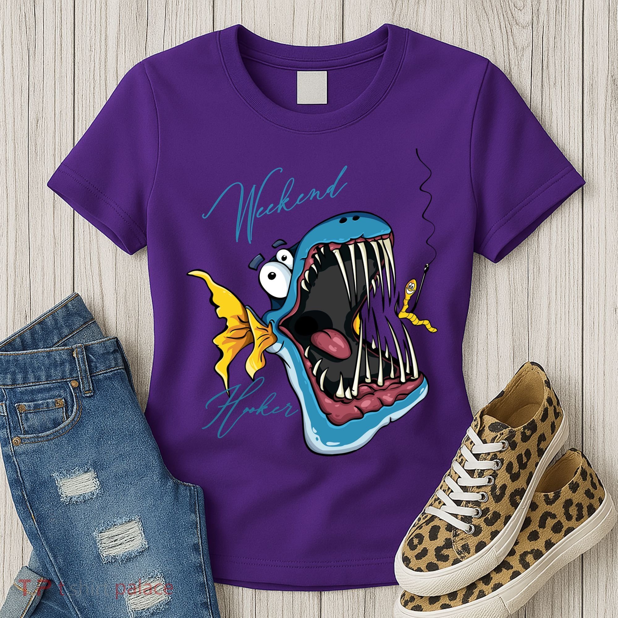 Weekend Hooker Fishing Women's T-Shirt