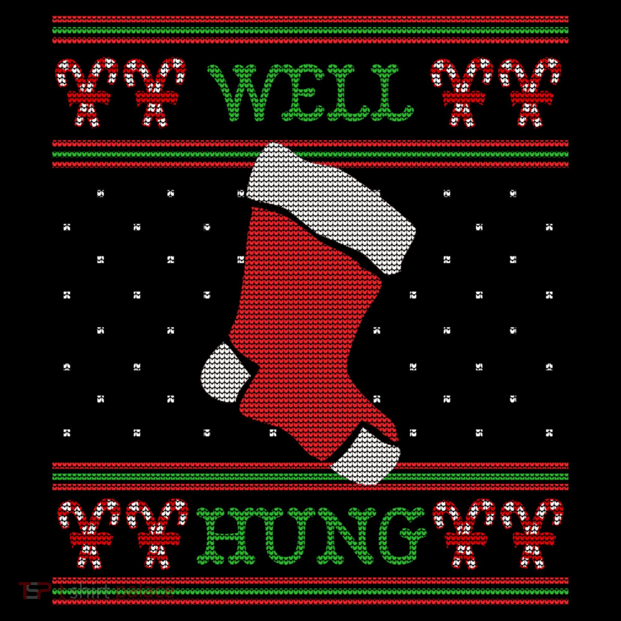 Well Hung Funny Adult Ugly Christmas Style Gift Coffee Mug