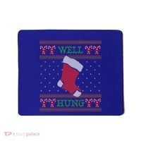 Well Hung Funny Adult Ugly Christmas Style Gift Mousepad thumb 0
