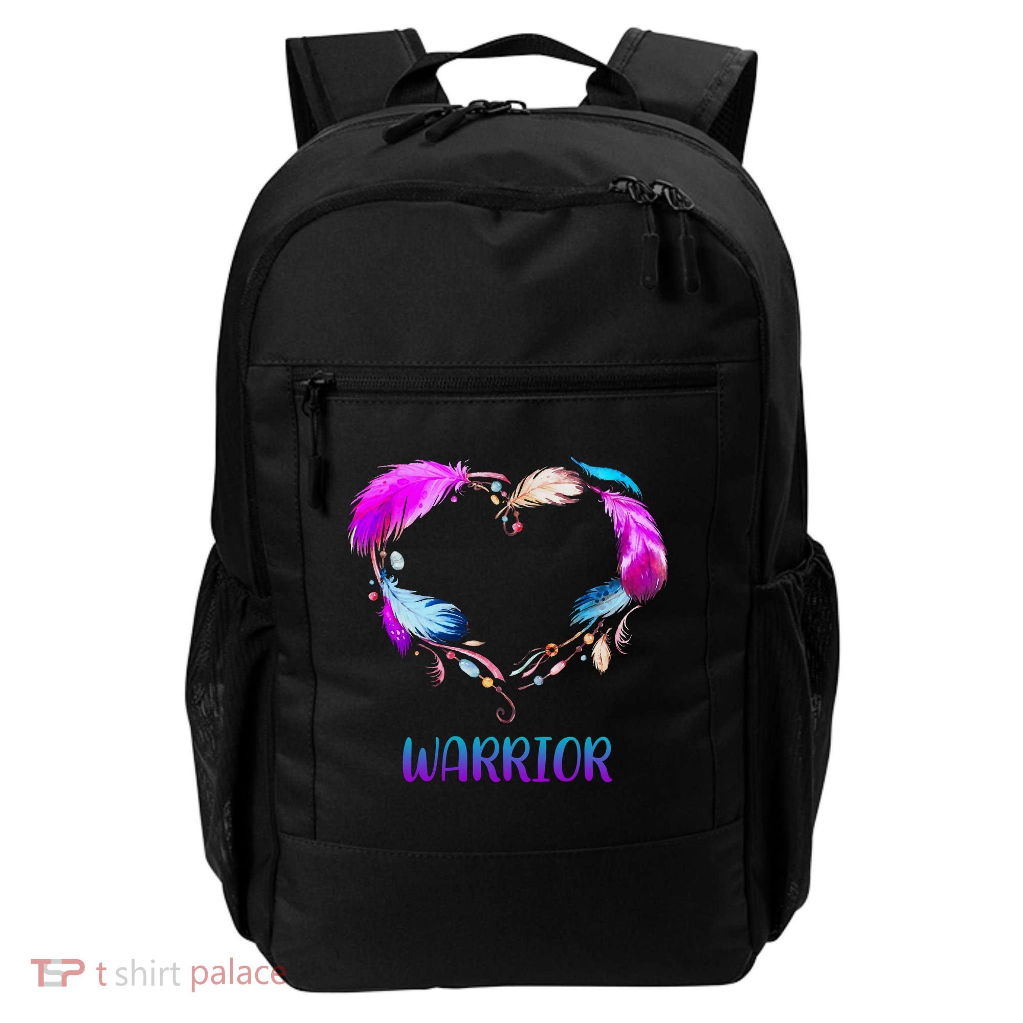 Warrior Heart Feather Graphic Backpack