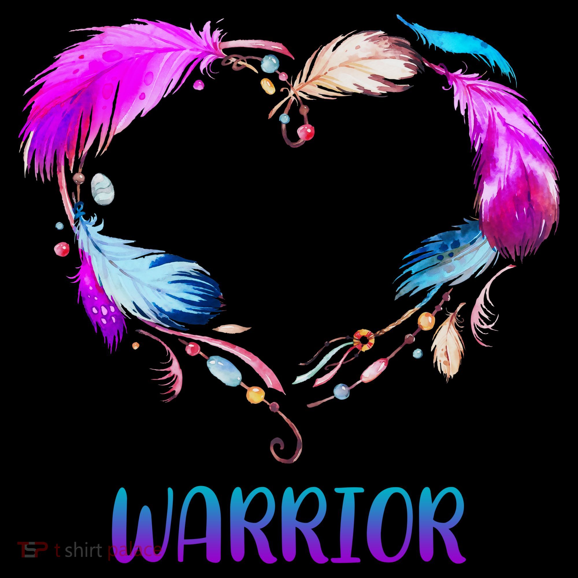 Warrior Heart Feather Graphic Backpack