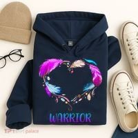 Warrior Heart Feather Graphic Hoodie thumb 4