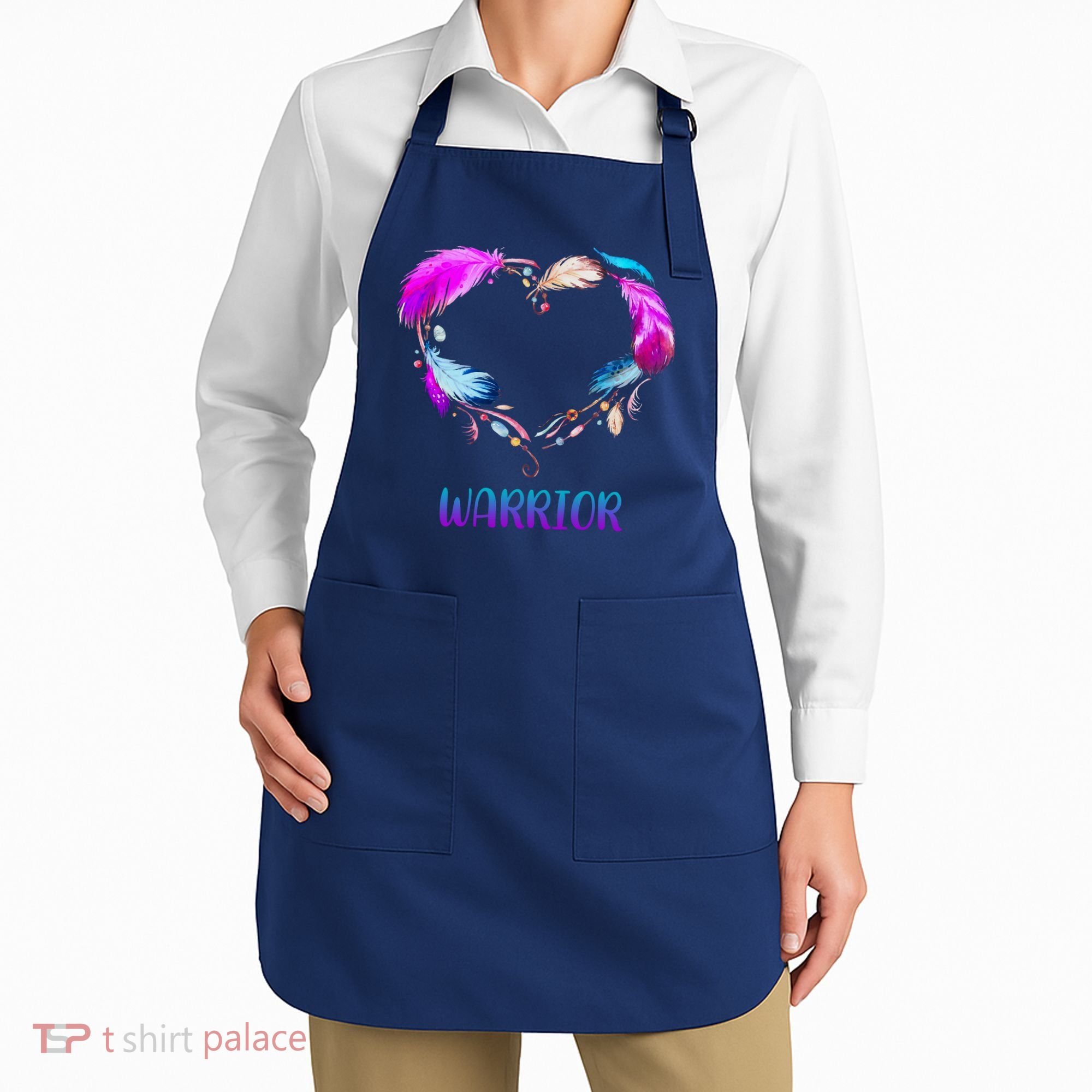 Warrior Heart Feather Graphic Apron