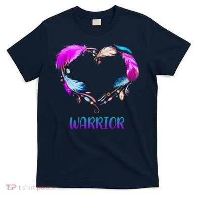 Warrior Heart Feather Graphic T-Shirt