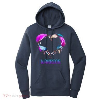 Warrior Heart Feather Graphic Women's Hoodie