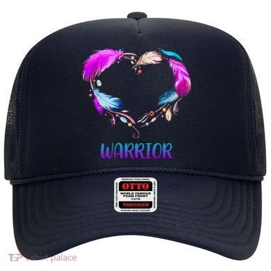 Warrior Heart Feather Graphic Hat