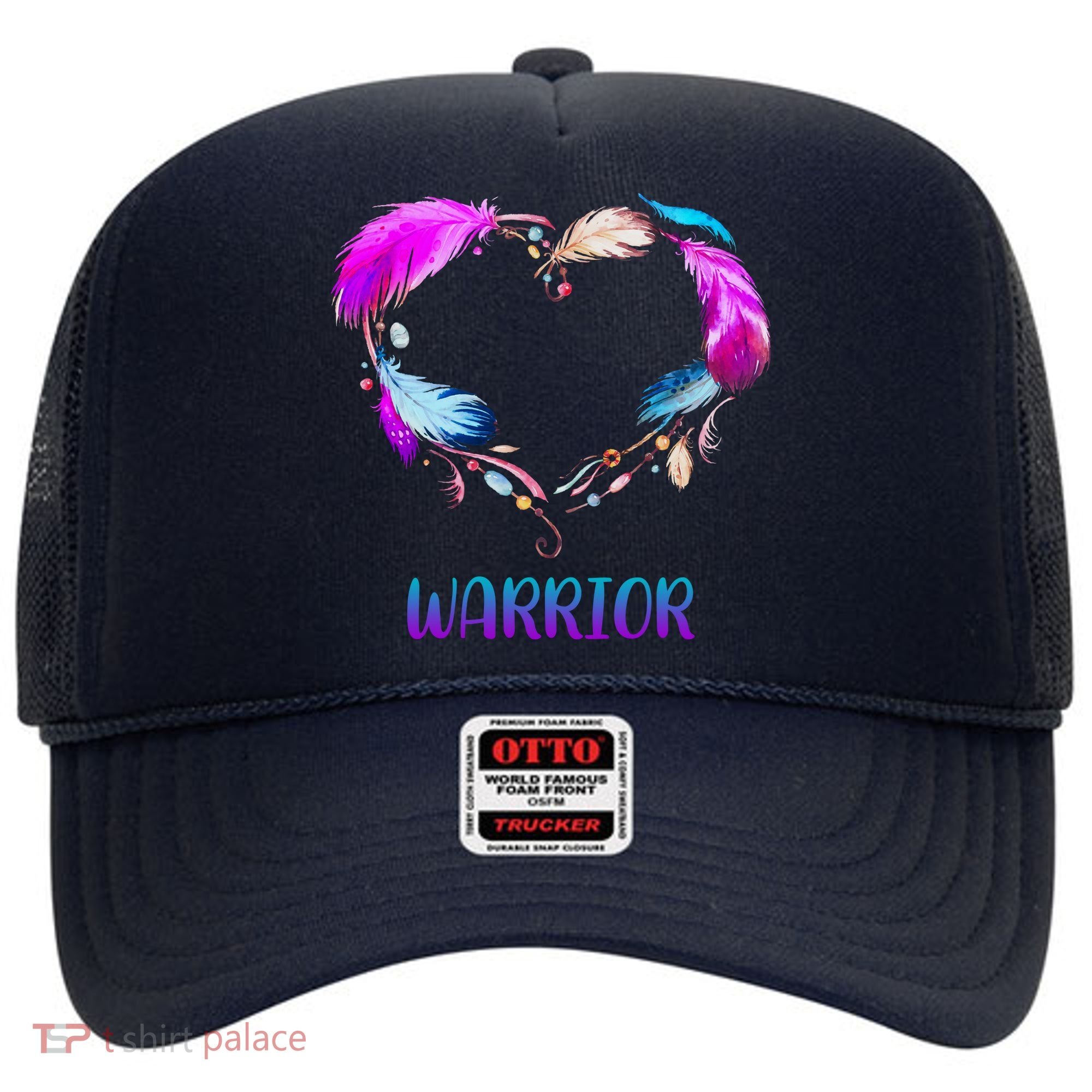 Warrior Heart Feather Graphic Hat