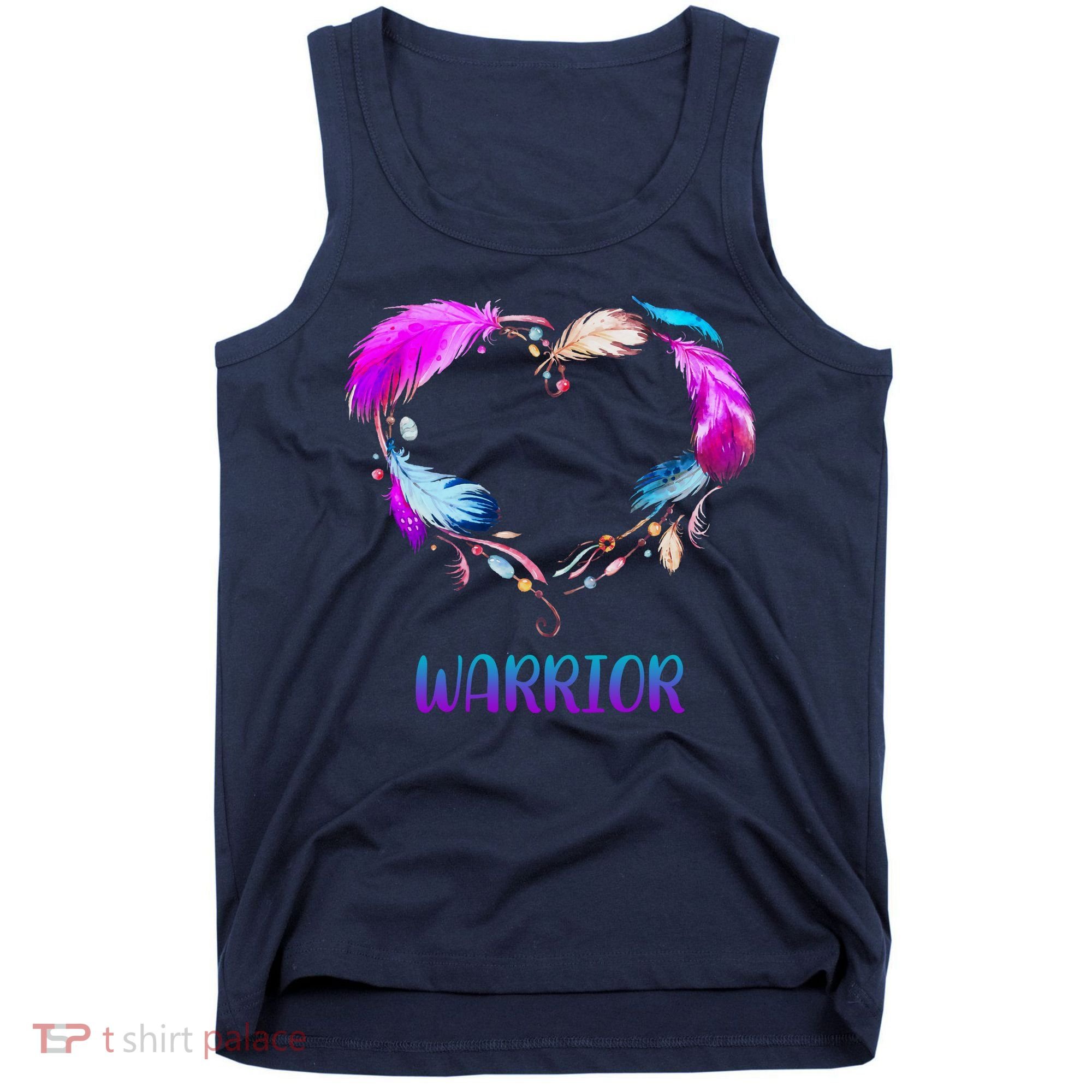 Warrior Heart Feather Graphic Tank Top