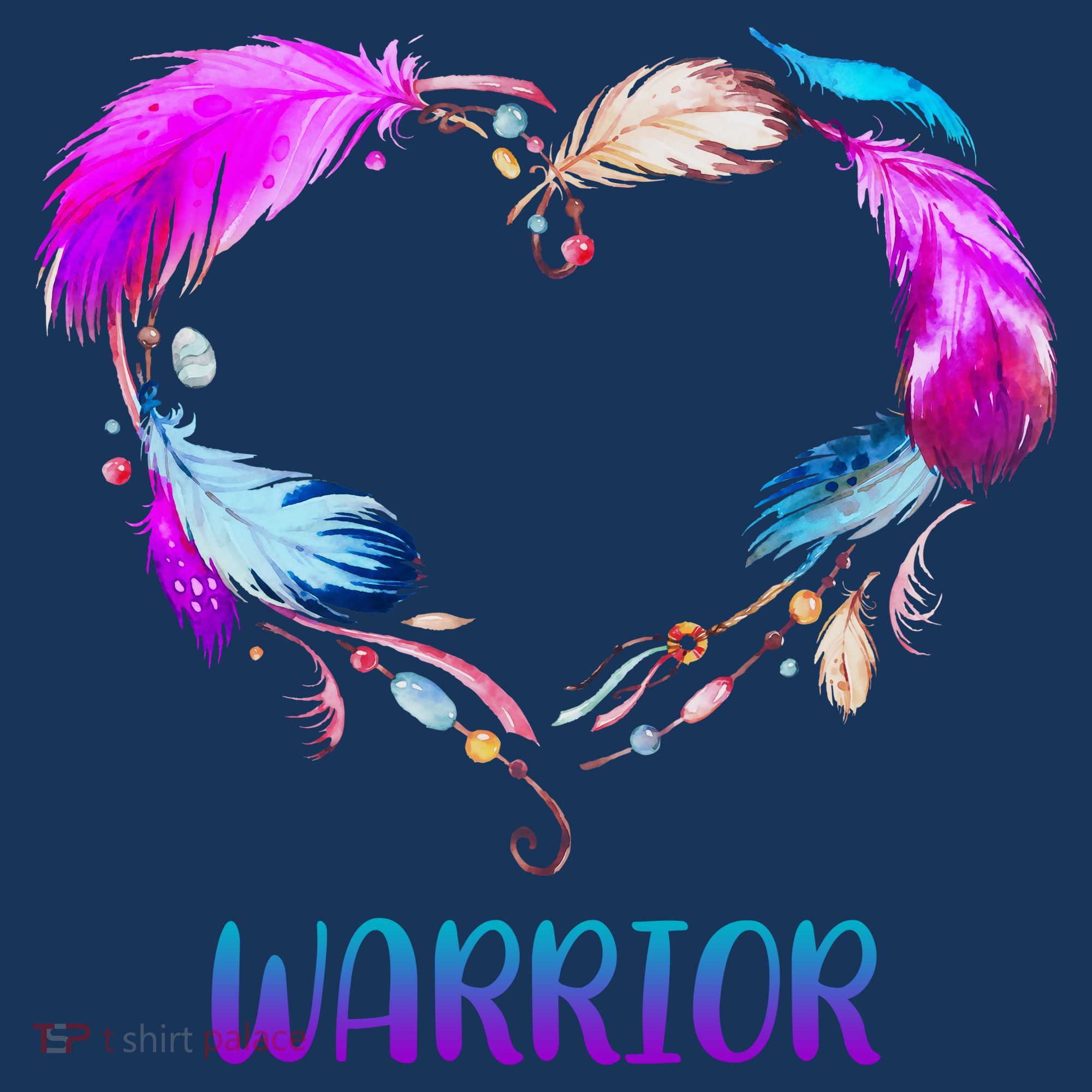 Warrior Heart Feather Graphic Toddler T-Shirt