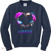 Warrior Heart Feather Graphic Kids Sweatshirt thumb 0