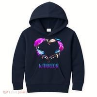 Warrior Heart Feather Graphic Kids Hoodie thumb 0