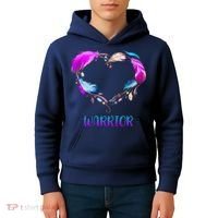 Warrior Heart Feather Graphic Kids Hoodie thumb 4
