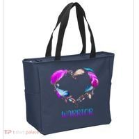 Warrior Heart Feather Graphic Tote Bag thumb 2