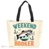 Weekend Hooker Fishing Tote Bag thumb 0